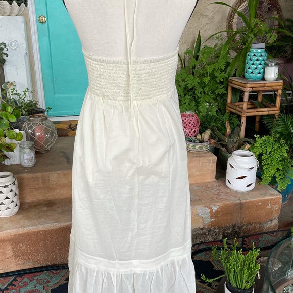 American Eagle Outfitters Simple Cream Cotton Maxi - Picture 3 of 4